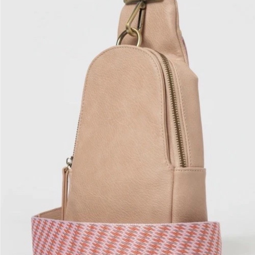 Anthropologie Blush Pink Crossbody Sling Bag